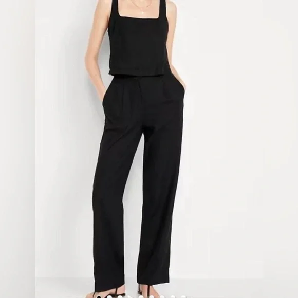 Old NavyExtra High-Waisted Taylor Wide-Leg Trouser Pants - Picture 1 of 8